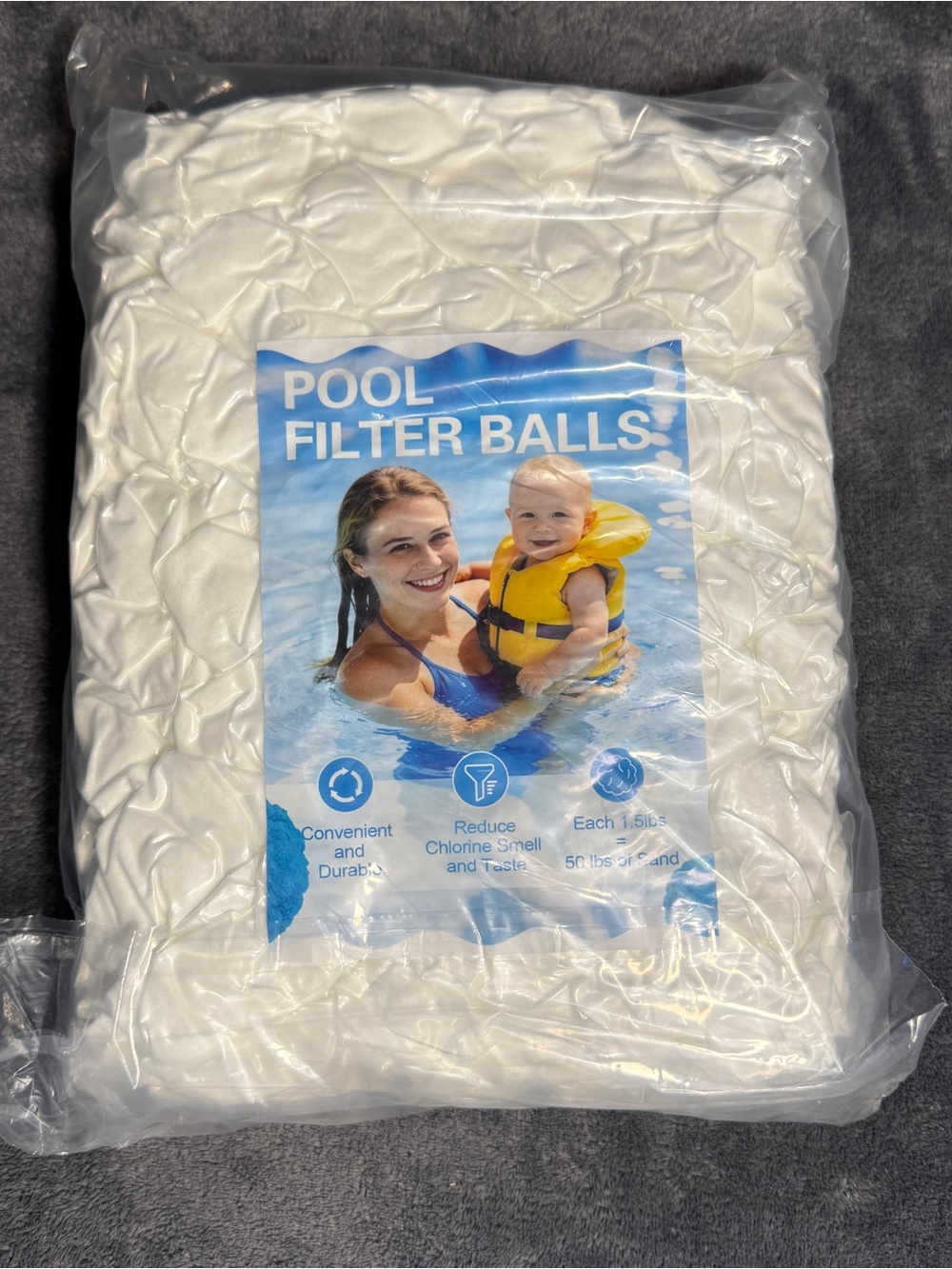 White Pool Filter Balls - High Efficiency Filtration